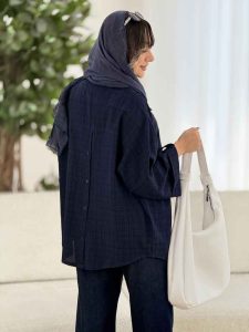 مانتو پشت دکمه آرینا کد 8061 - تصویر 12