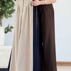 شلوار کرپ دو جیب کد 8057