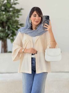 مانتو دو جیب نسا کد 8062 - تصویر 8