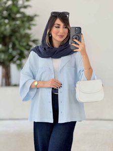 مانتو دو جیب نسا کد 8062 - تصویر 7