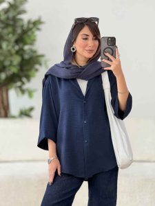 مانتو پایین هلال کیانا کد 8087 - تصویر 3