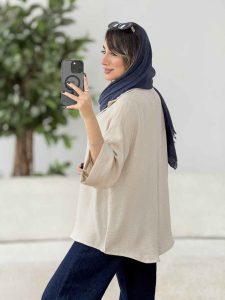 مانتو پایین هلال کیانا کد 8087 - تصویر 8