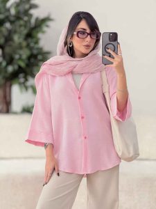 مانتو پایین هلال کیانا کد 8087 - تصویر 12