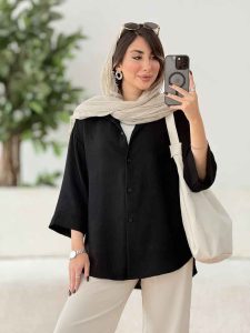 مانتو پایین هلال کیانا کد 8087 - تصویر 11