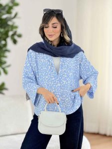 مانتو طرح پلنگی کد 8107 - تصویر 2