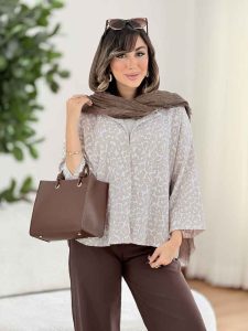 مانتو طرح پلنگی کد 8107 - تصویر 8