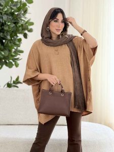مانتو پانچ بغل سه دکمه کد 8106 - تصویر 8