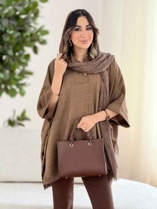 مانتو پانچ بغل سه دکمه کد 8106 - تصویر 23