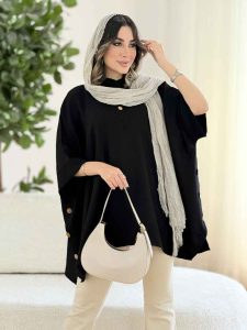 مانتو پانچ بغل سه دکمه کد 8106 - تصویر 15