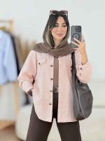 مانتو کتان دوخت دار دو جیب کد 8104 - تصویر 16