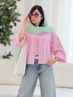 مانتو جلو دکمه راحیل کد 8086 - تصویر 12