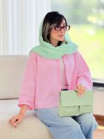 مانتو جلو دکمه راحیل کد 8086 - تصویر 5