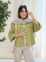 مانتو پشت پیله عاطفه کد 8089 - تصویر 3