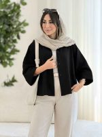 مانتو پشت پیله عاطفه کد 8089 - تصویر 15