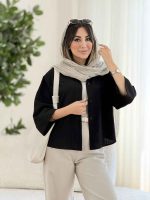 مانتو پشت پیله عاطفه کد 8089 - تصویر 9