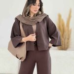 شومیز جلو دکمه افرا کد 8093