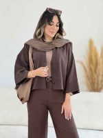 شومیز جلو دکمه افرا کد 8093 - تصویر 12