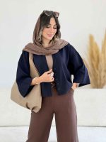 شومیز جلو دکمه افرا کد 8093 - تصویر 7