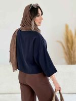 شومیز جلو دکمه افرا کد 8093 - تصویر 5