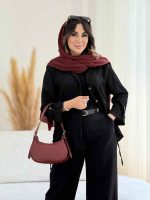 مانتو بغل بند دلوان کد 8110 - تصویر 4