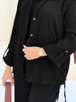 مانتو بغل بند دلوان کد 8110 - تصویر 3