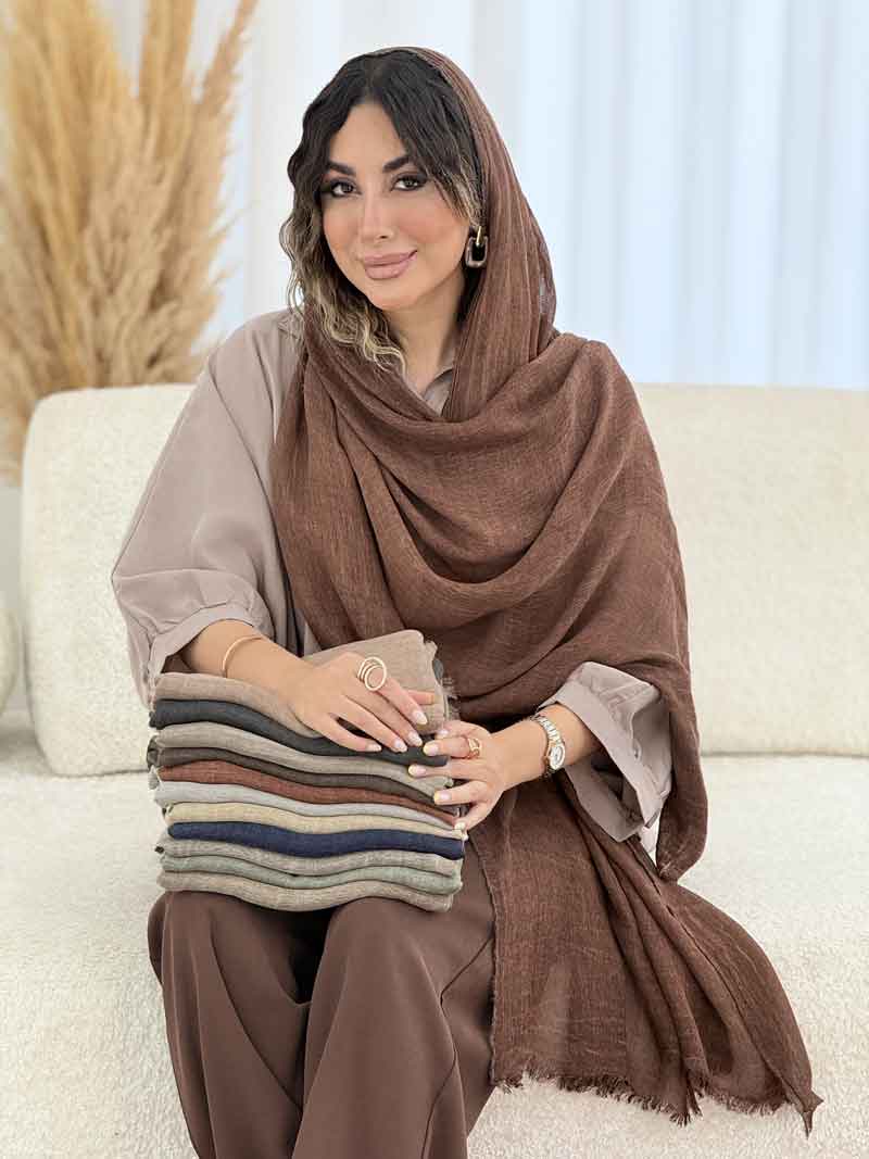 شال ابر و بادی دلارا کد 7827 شال ابر و بادی دلارا کد 7827