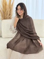 شال ابر و بادی دلارا کد 7827 - تصویر 4