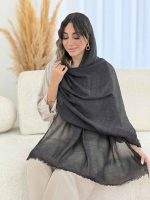 شال ابر و بادی دلارا کد 7827 - تصویر 7