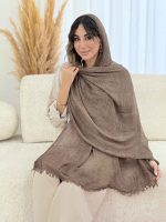 شال ابر و بادی دلارا کد 7827 - تصویر 9