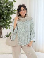 مانتو طرح پلنگی رها کد 8121 - تصویر 3