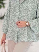 مانتو طرح پلنگی رها کد 8121 - تصویر 13