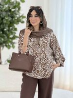مانتو طرح پلنگی رها کد 8121 - تصویر 12