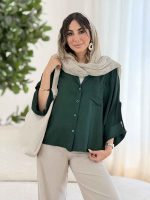 مانتو پانچ آستین پاگن پریا کد 8014 - تصویر 8