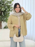 مانتو آستین بند ترمه کد 8122 - تصویر 9