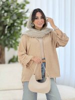 مانتو آستین بند ترمه کد 8122 - تصویر 18