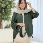 مانتو آستین بند ترمه کد 8122