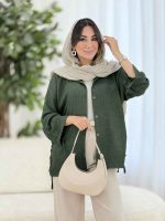 مانتو آستین بند ترمه کد 8122