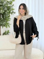 مانتو آستین بند ترمه کد 8122 - تصویر 20