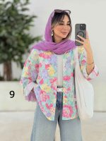 مانتو طرح گل پشت پیله کد 8198 - تصویر 9
