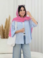 مانتو آستین پاکتی لیدیا کد 8127 - تصویر 17