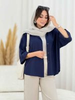 مانتو آستین پاکتی لیدیا کد 8127 - تصویر 4