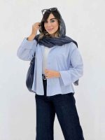 مانتو پشت پیله فریال کد 8058 - تصویر 2