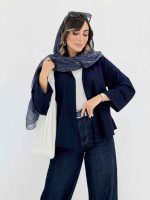 مانتو پشت پیله فریال کد 8058 - تصویر 4
