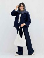 مانتو پشت پیله فریال کد 8058 - تصویر 11