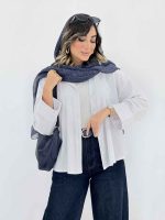 مانتو پشت پیله فریال کد 8058 - تصویر 5