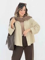 مانتو پشت پیله فریال کد 8058 - تصویر 3