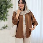 مانتو آستین پاگن نازلی کد 8036