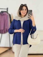 مانتو پشت پاگن پیله دار کد 8139 - تصویر 12
