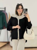 مانتو پشت پاگن پیله دار کد 8139 - تصویر 8