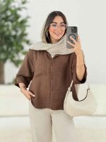 مانتو آستین پاکتی تالیا کد 8143 - تصویر 13